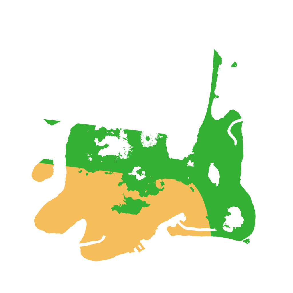 Biome Rust Map: Procedural Map, Size: 2500, Seed: 610921520