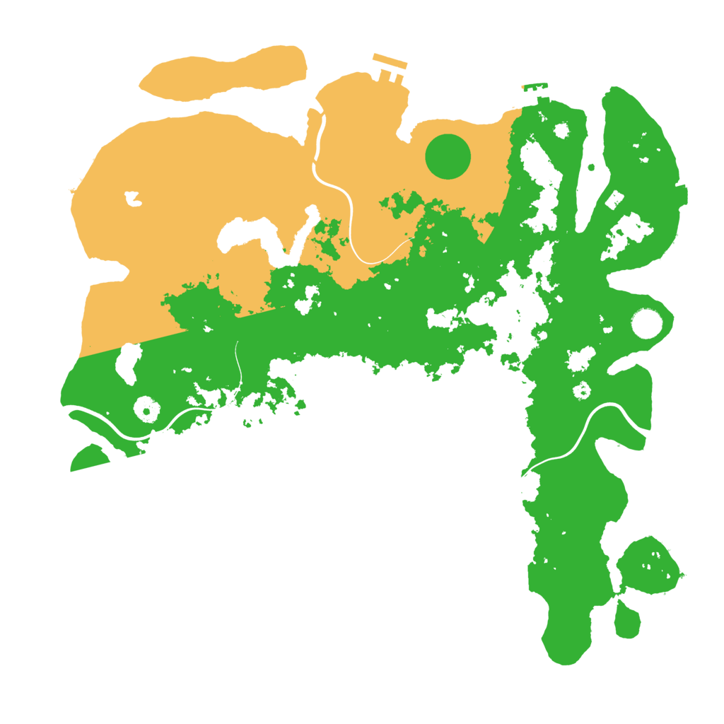 Biome Rust Map: Procedural Map, Size: 4200, Seed: 885057
