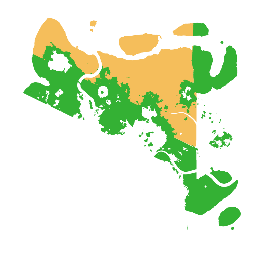 Biome Rust Map: Procedural Map, Size: 3600, Seed: 688821