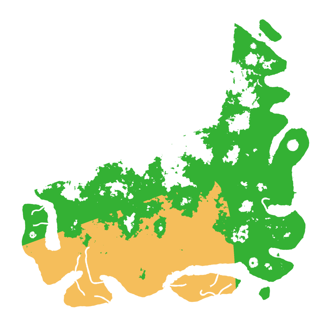 Biome Rust Map: Procedural Map, Size: 5000, Seed: 1264734820