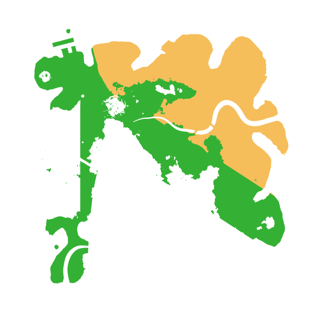 Biome Rust Map: Procedural Map, Size: 3000, Seed: 11732