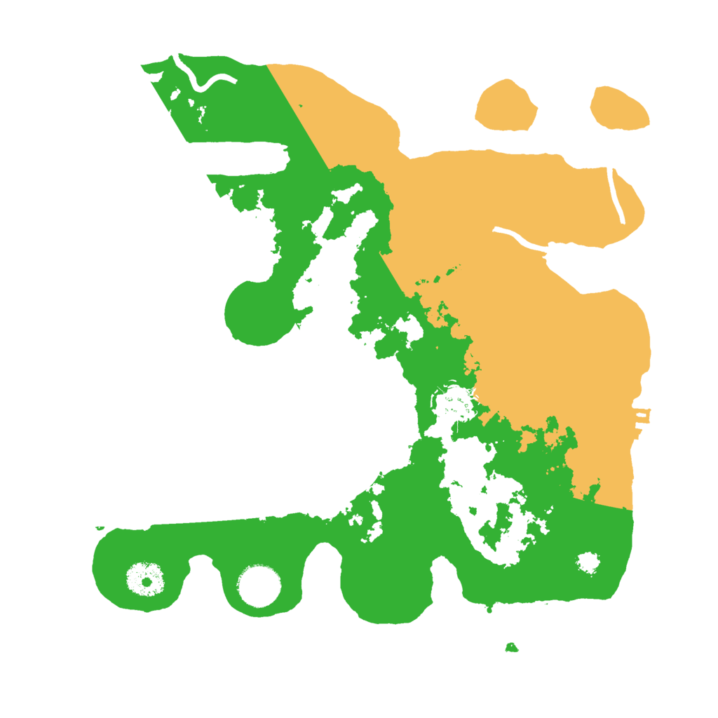 Biome Rust Map: Procedural Map, Size: 3000, Seed: 68863