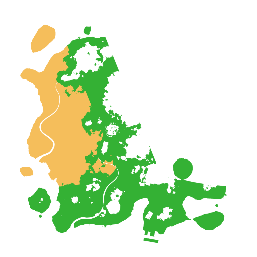 Biome Rust Map: Procedural Map, Size: 3500, Seed: 197961