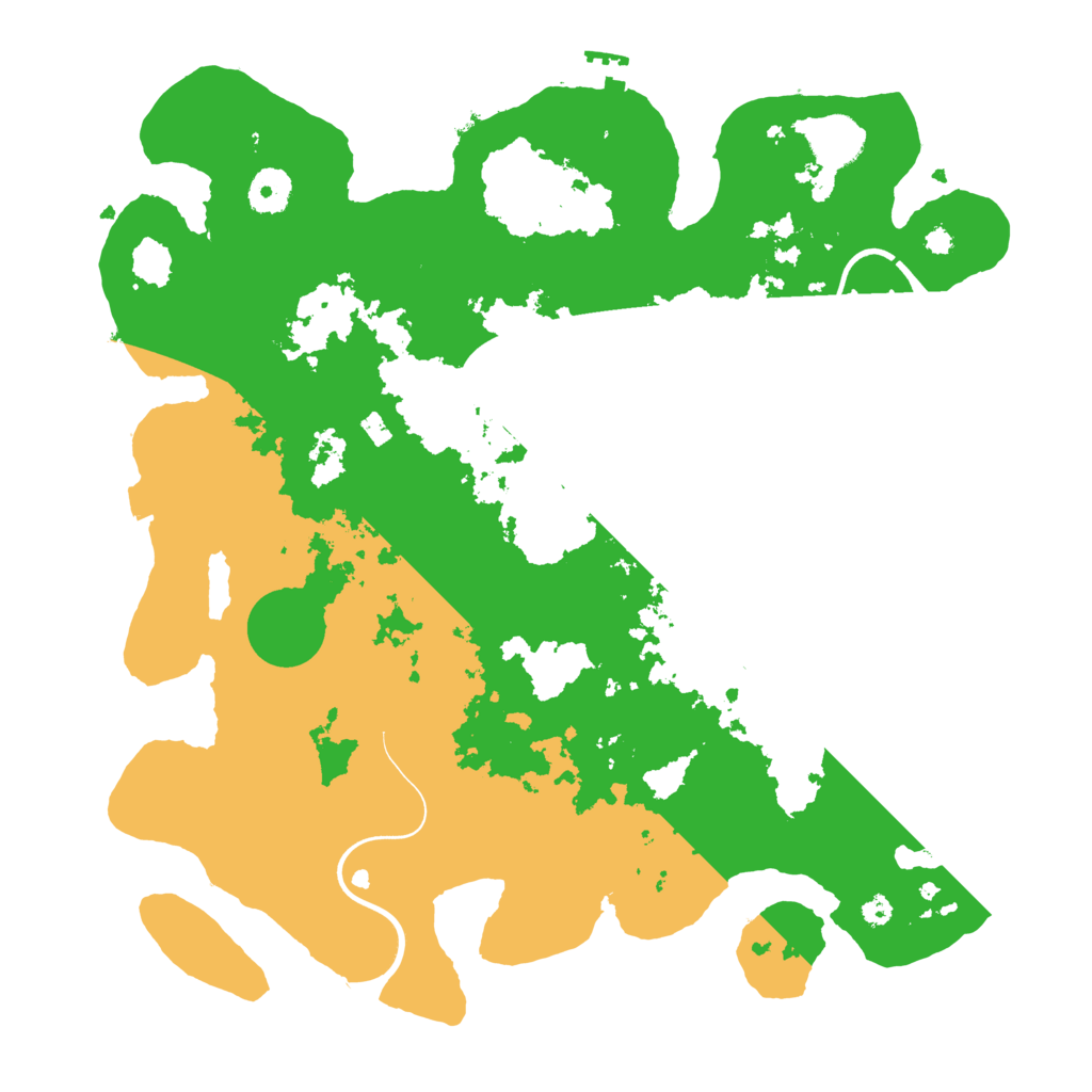 Biome Rust Map: Procedural Map, Size: 3700, Seed: 98984502