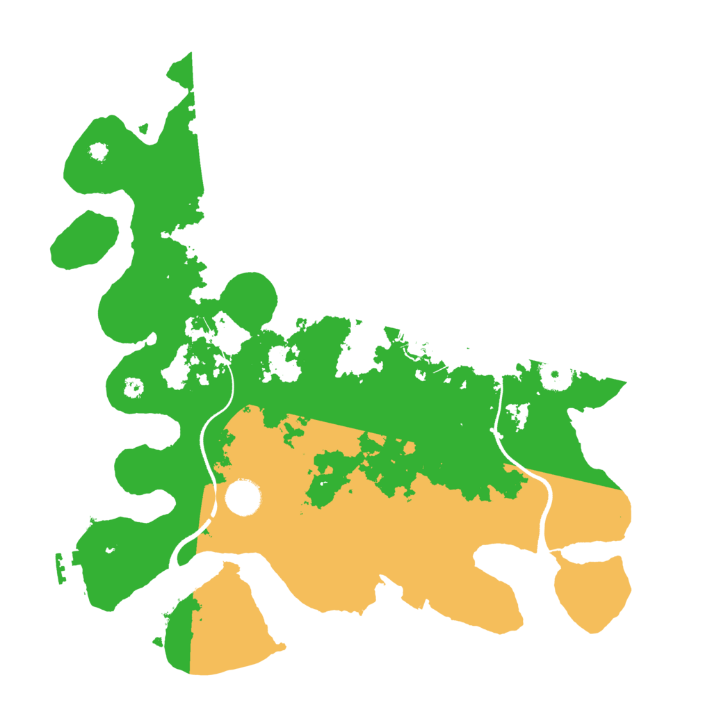 Biome Rust Map: Procedural Map, Size: 3500, Seed: 1092688