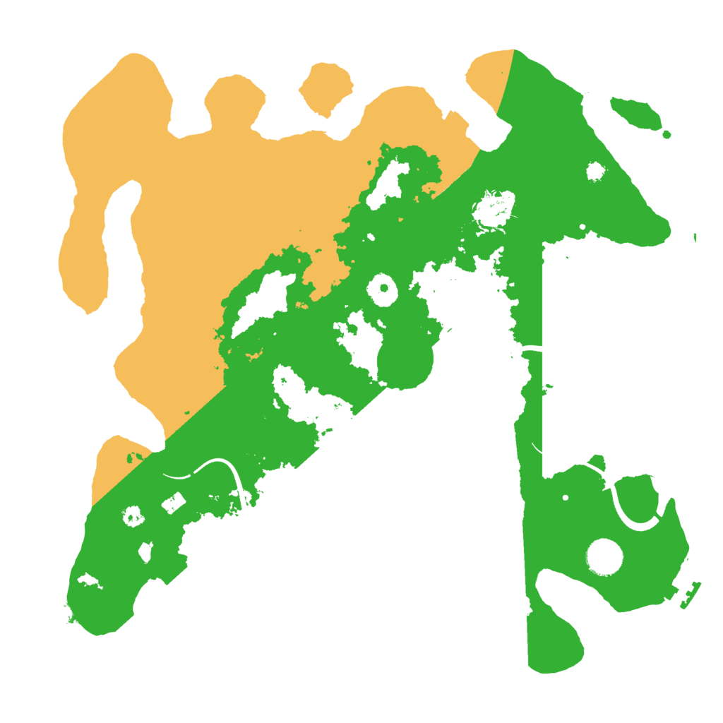 Biome Rust Map: Procedural Map, Size: 3500, Seed: 171505