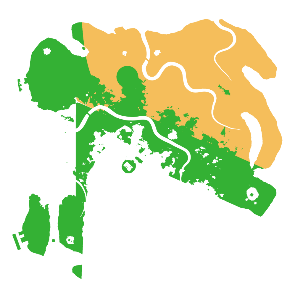 Biome Rust Map: Procedural Map, Size: 3700, Seed: 6845524