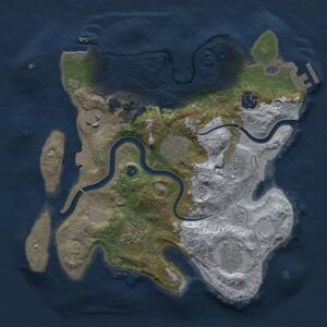 Thumbnail Rust Map: Procedural Map, Size: 3000, Seed: 352, 13 Monuments