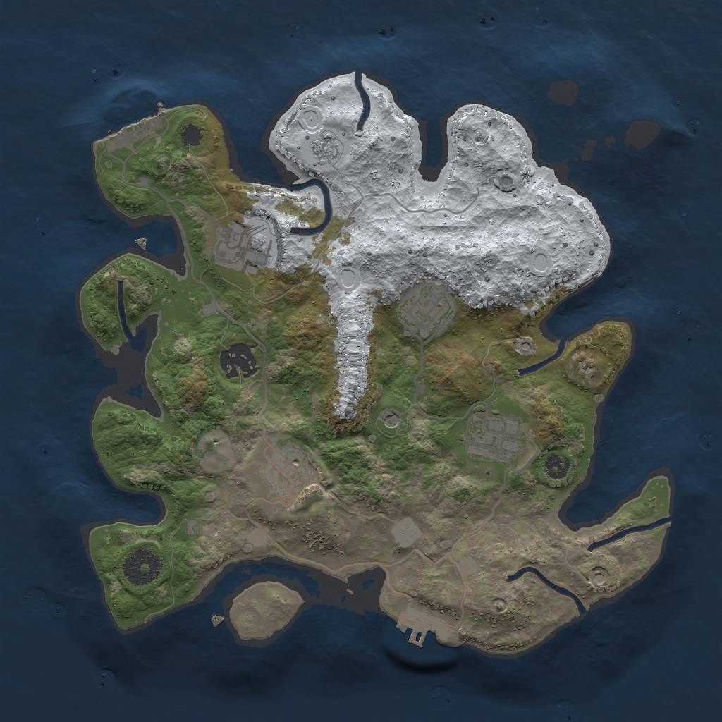 Rust Map: Procedural Map, Size: 3010, Seed: 13825, 14 Monuments