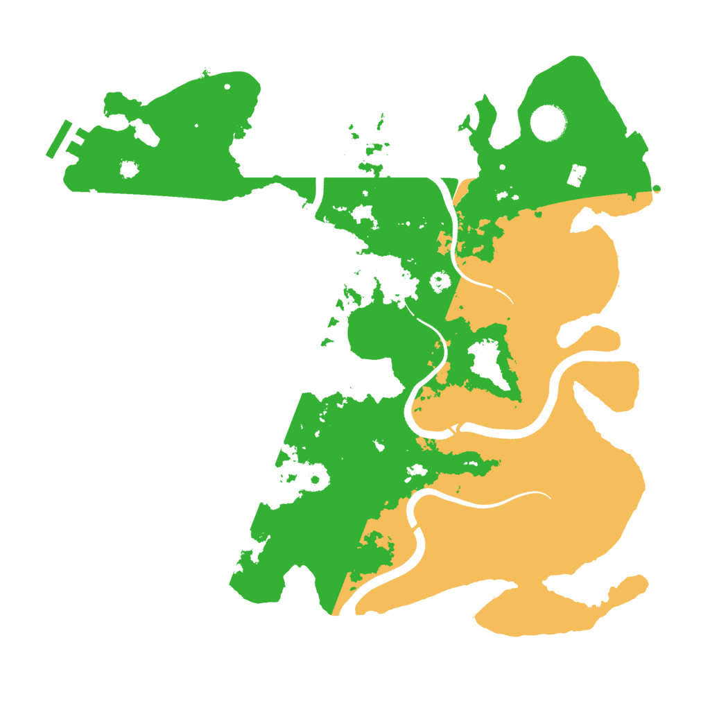 Biome Rust Map: Procedural Map, Size: 3500, Seed: 1516565824