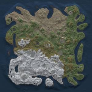 Thumbnail Rust Map: Procedural Map, Size: 4500, Seed: 1275556236, 20 Monuments