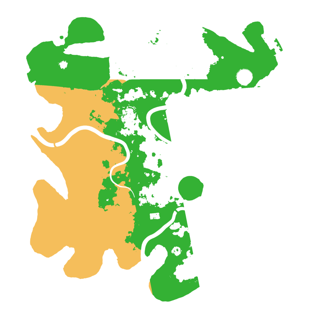 Biome Rust Map: Procedural Map, Size: 3500, Seed: 990668296