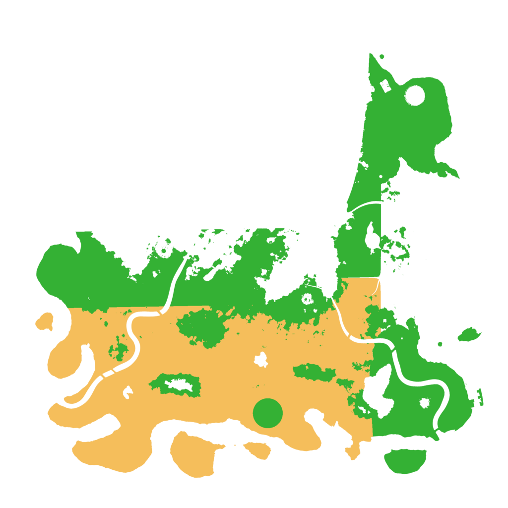 Biome Rust Map: Procedural Map, Size: 4500, Seed: 1987