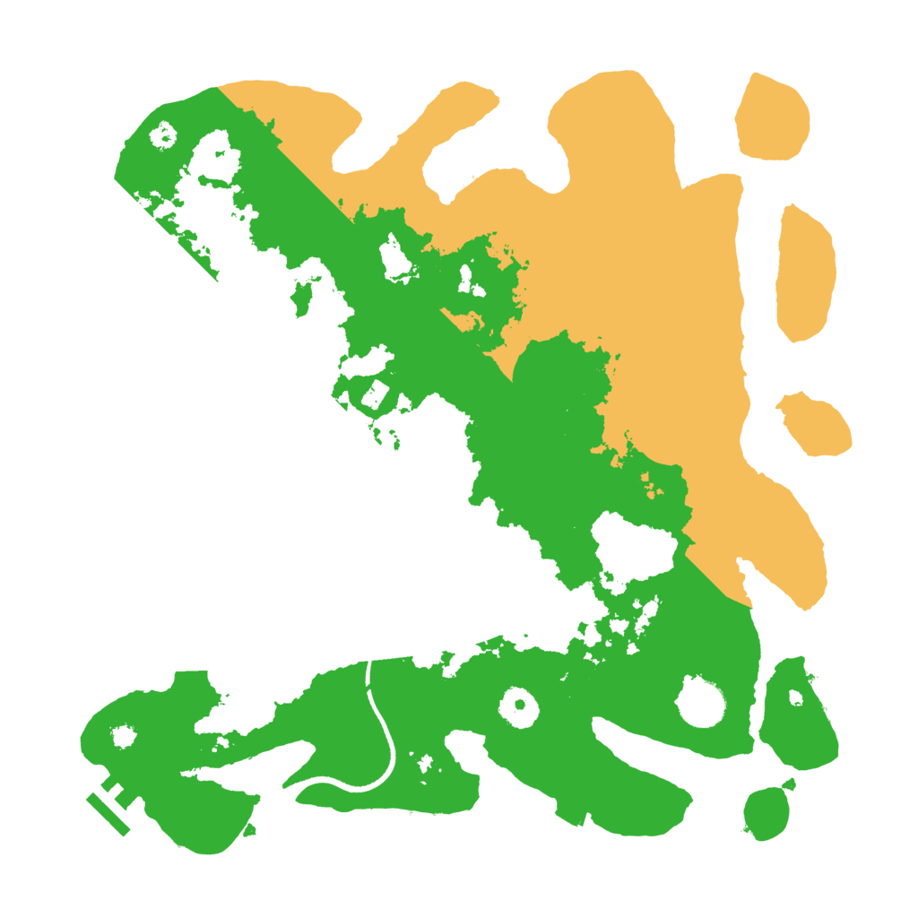 Biome Rust Map: Procedural Map, Size: 3500, Seed: 410654021
