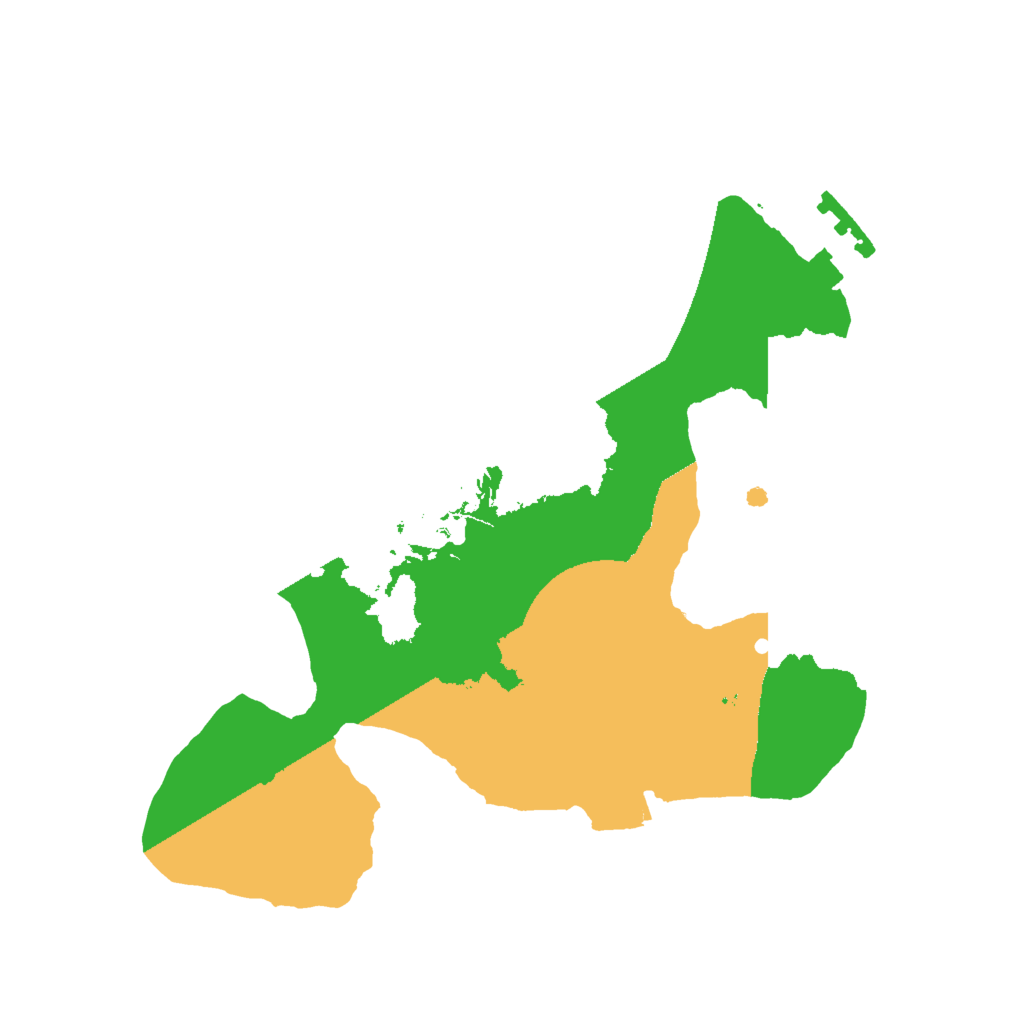 Biome Rust Map: Procedural Map, Size: 2000, Seed: 7777