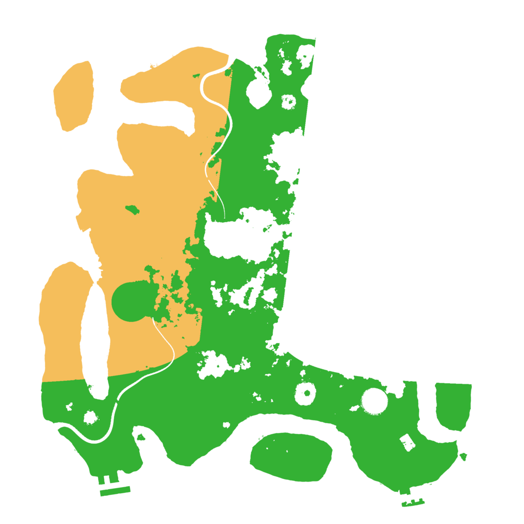 Biome Rust Map: Procedural Map, Size: 3500, Seed: 694316030