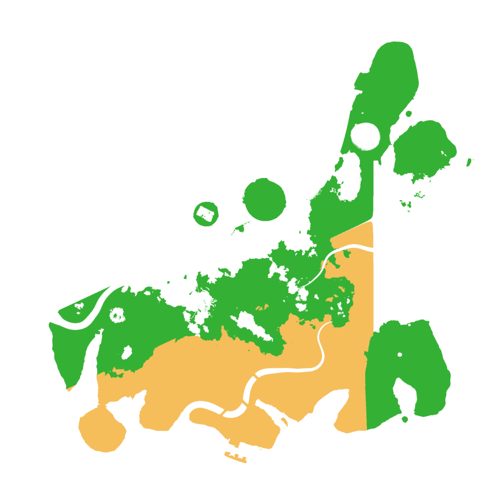 Biome Rust Map: Procedural Map, Size: 3250, Seed: 69420183