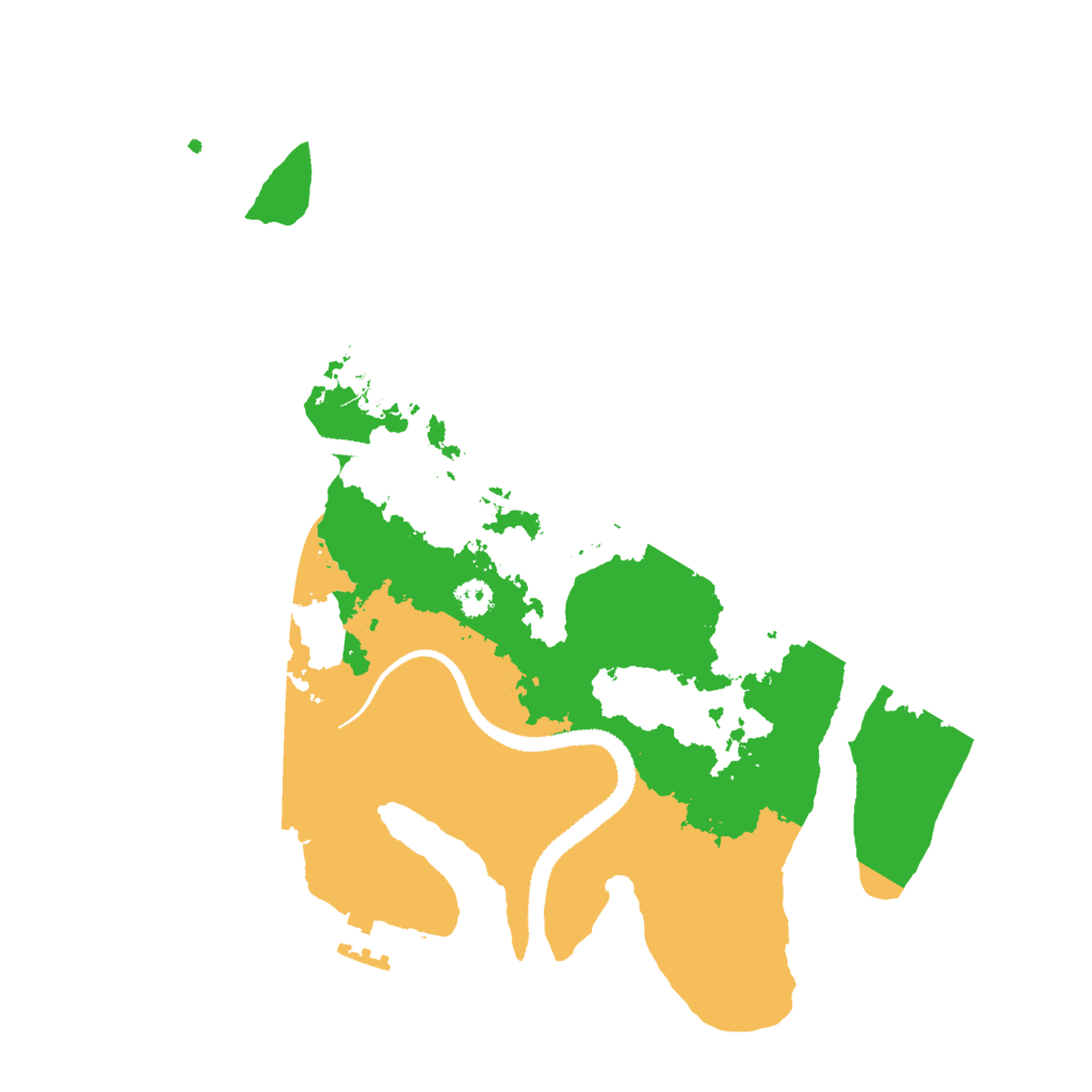 Biome Rust Map: Procedural Map, Size: 3000, Seed: 1043501358