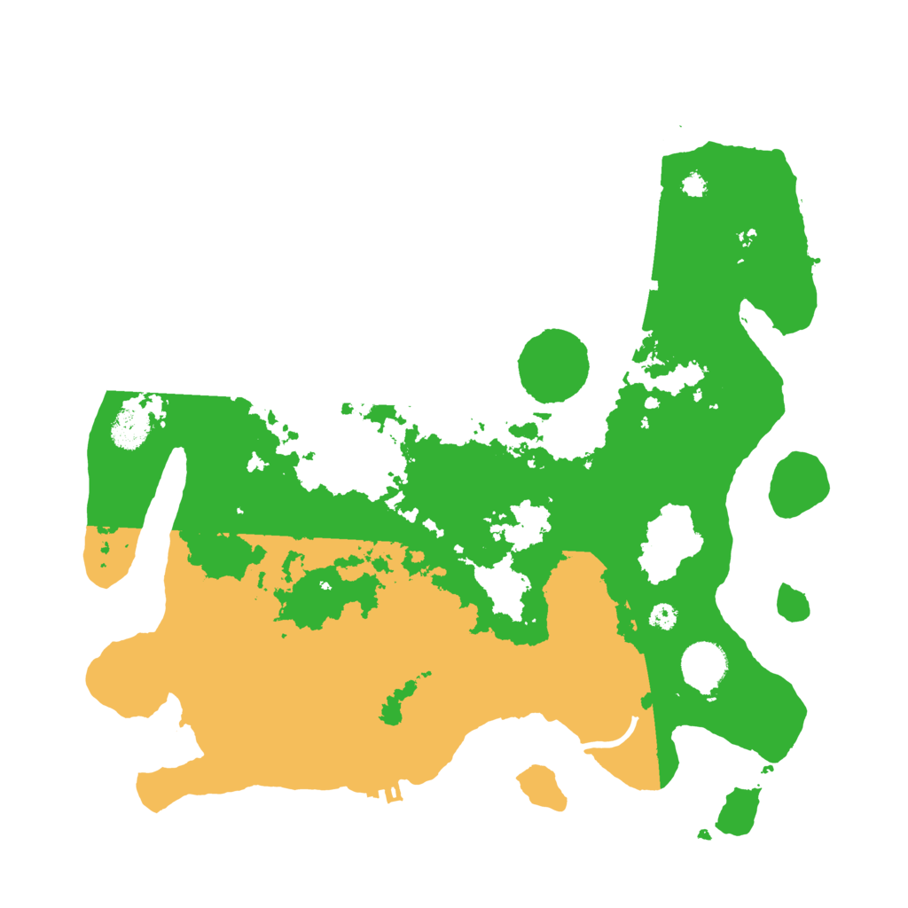 Biome Rust Map: Procedural Map, Size: 3500, Seed: 751551613