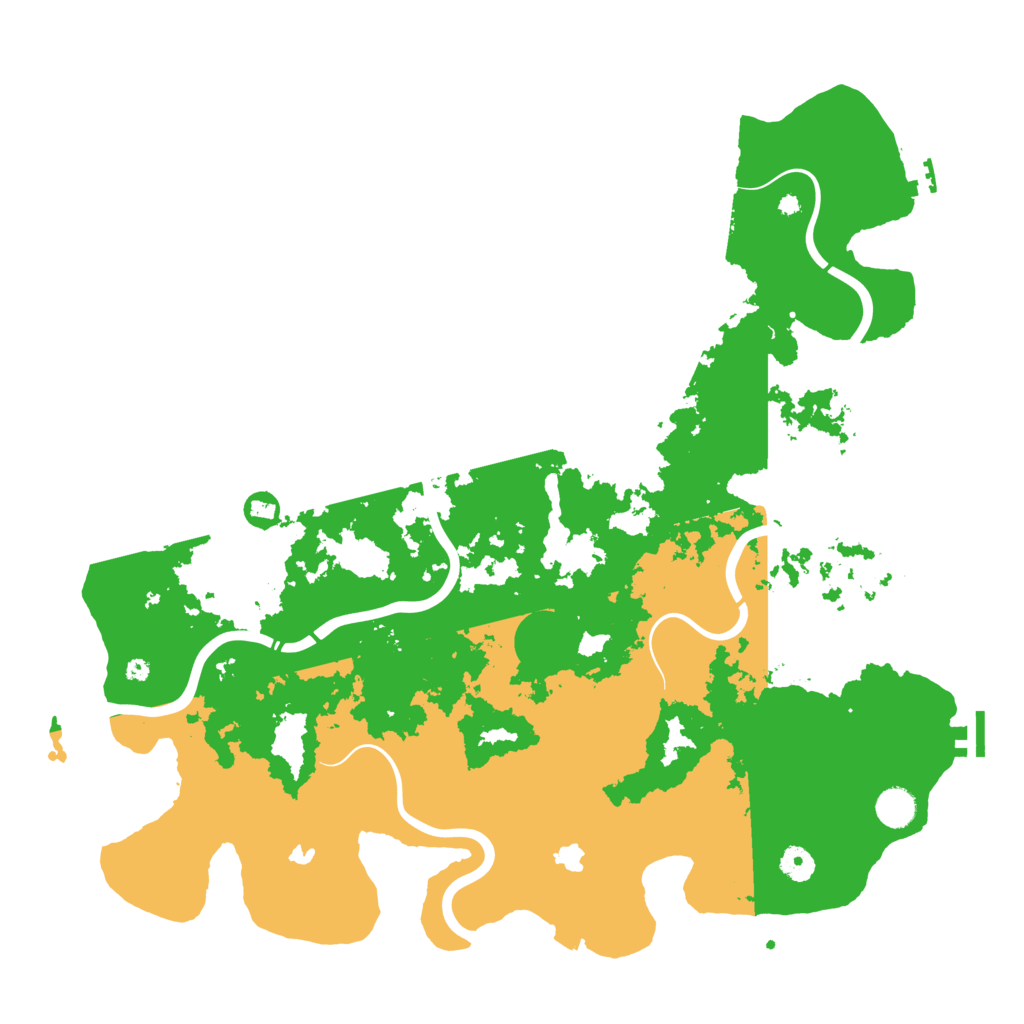 Biome Rust Map: Procedural Map, Size: 4500, Seed: 158669287