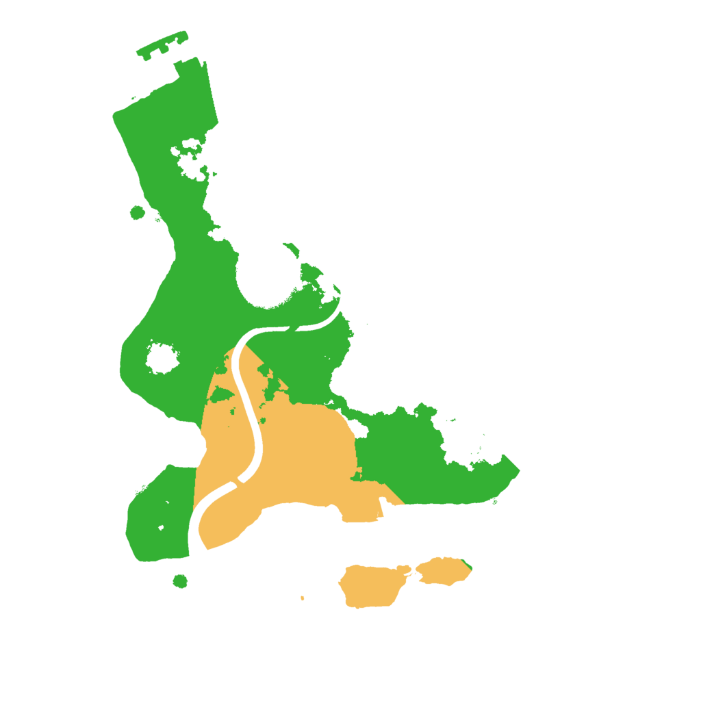 Biome Rust Map: Procedural Map, Size: 2000, Seed: 1131143360