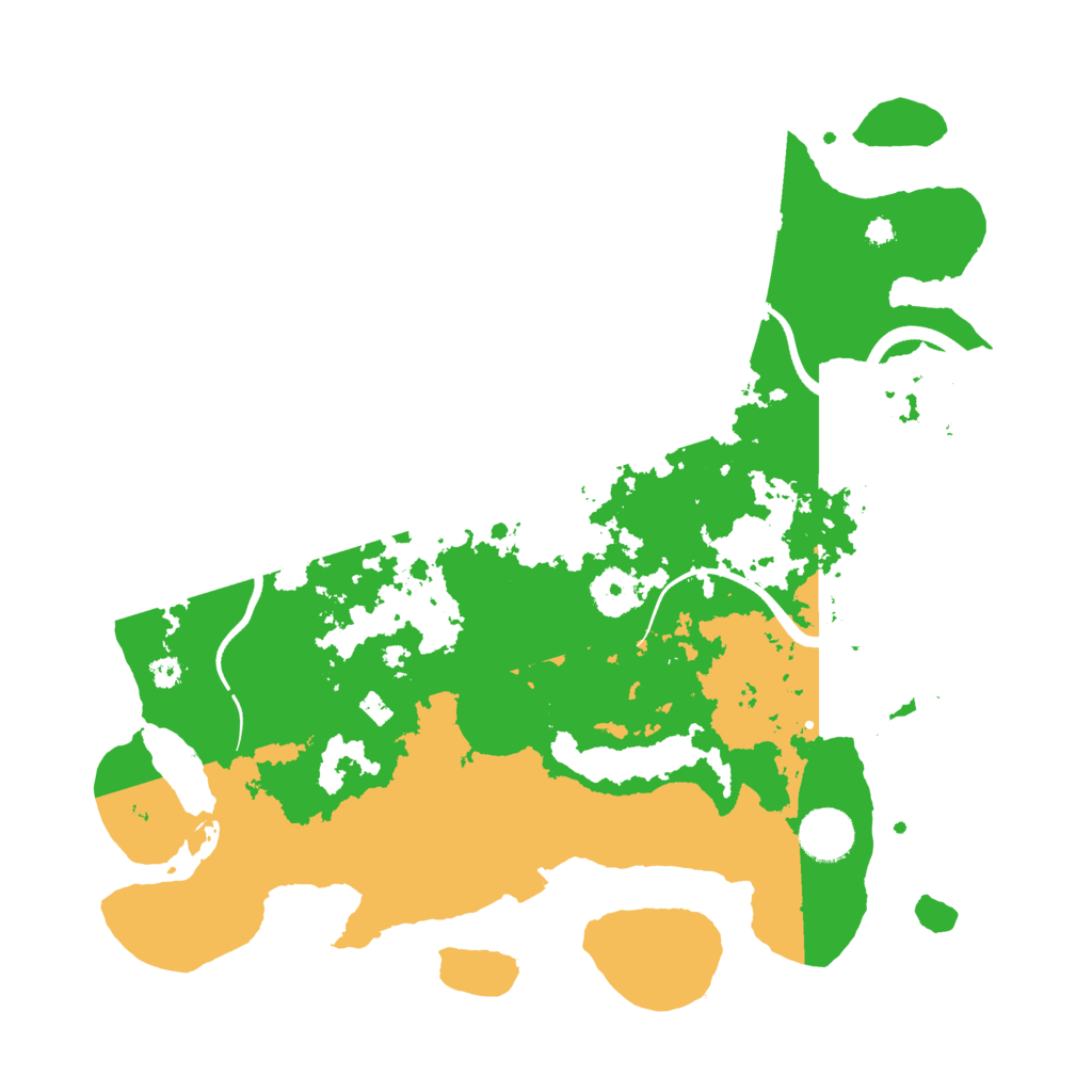 Biome Rust Map: Procedural Map, Size: 3600, Seed: 888