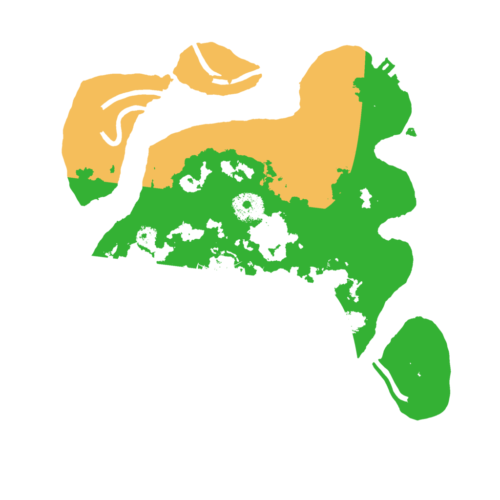 Biome Rust Map: Procedural Map, Size: 2500, Seed: 2036718462
