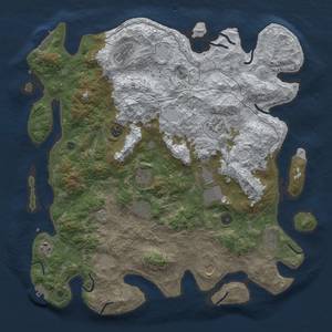 Thumbnail Rust Map: Procedural Map, Size: 4500, Seed: 92, 20 Monuments
