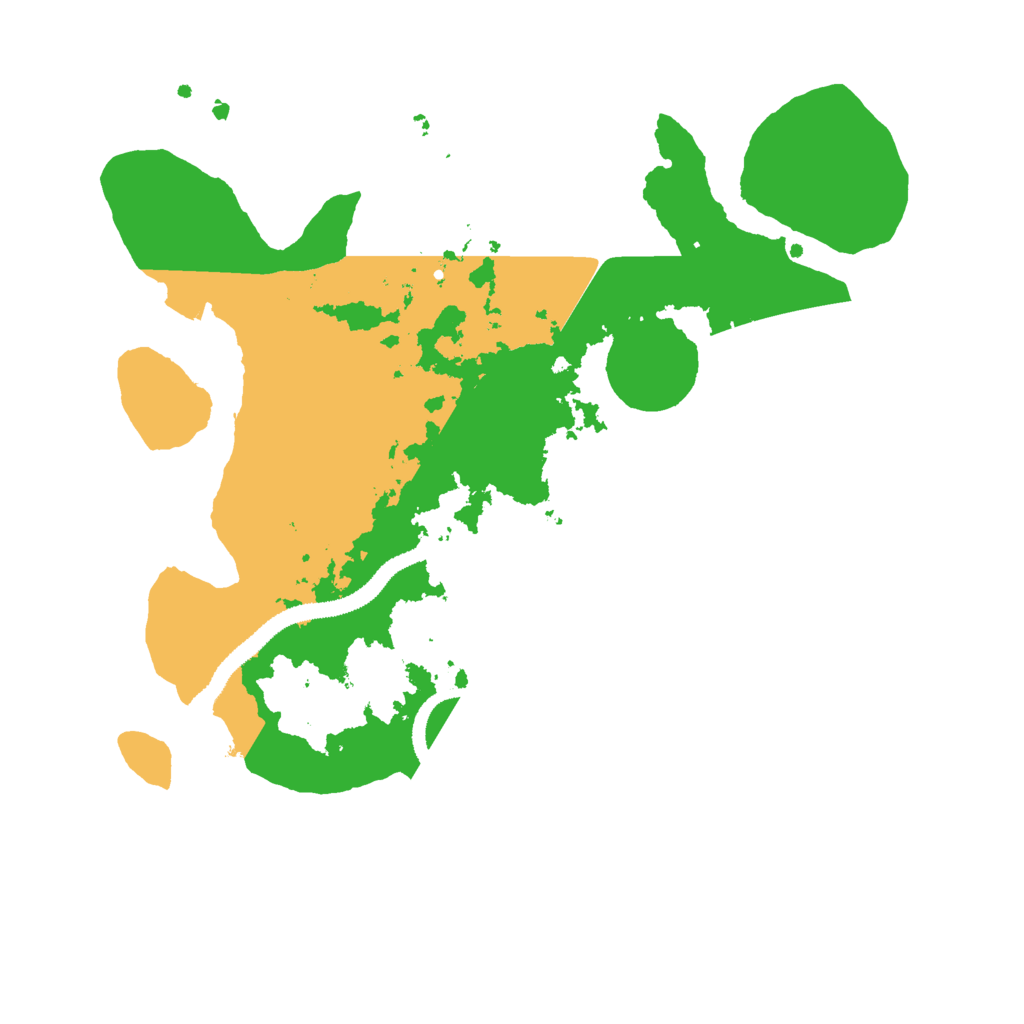 Biome Rust Map: Procedural Map, Size: 3000, Seed: 43321