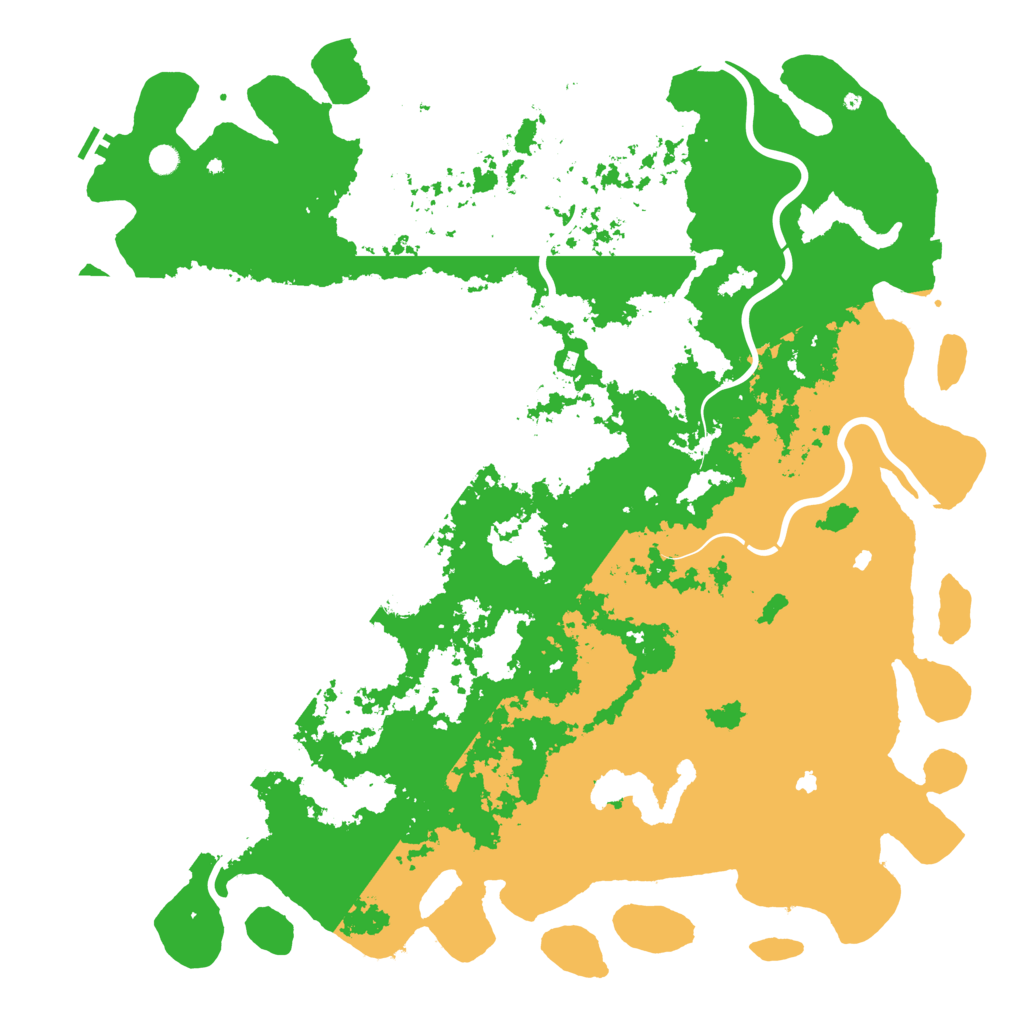 Biome Rust Map: Procedural Map, Size: 6000, Seed: 7997