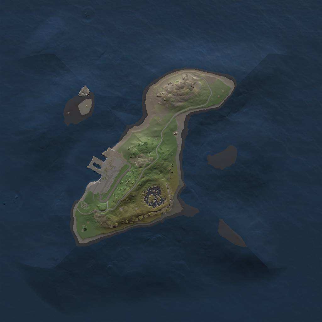 Rust Map: Procedural Map, Size: 1500, Seed: 16, 5 Monuments