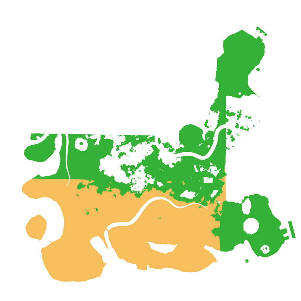 Biome Rust Map: Procedural Map, Size: 3500, Seed: 116117049