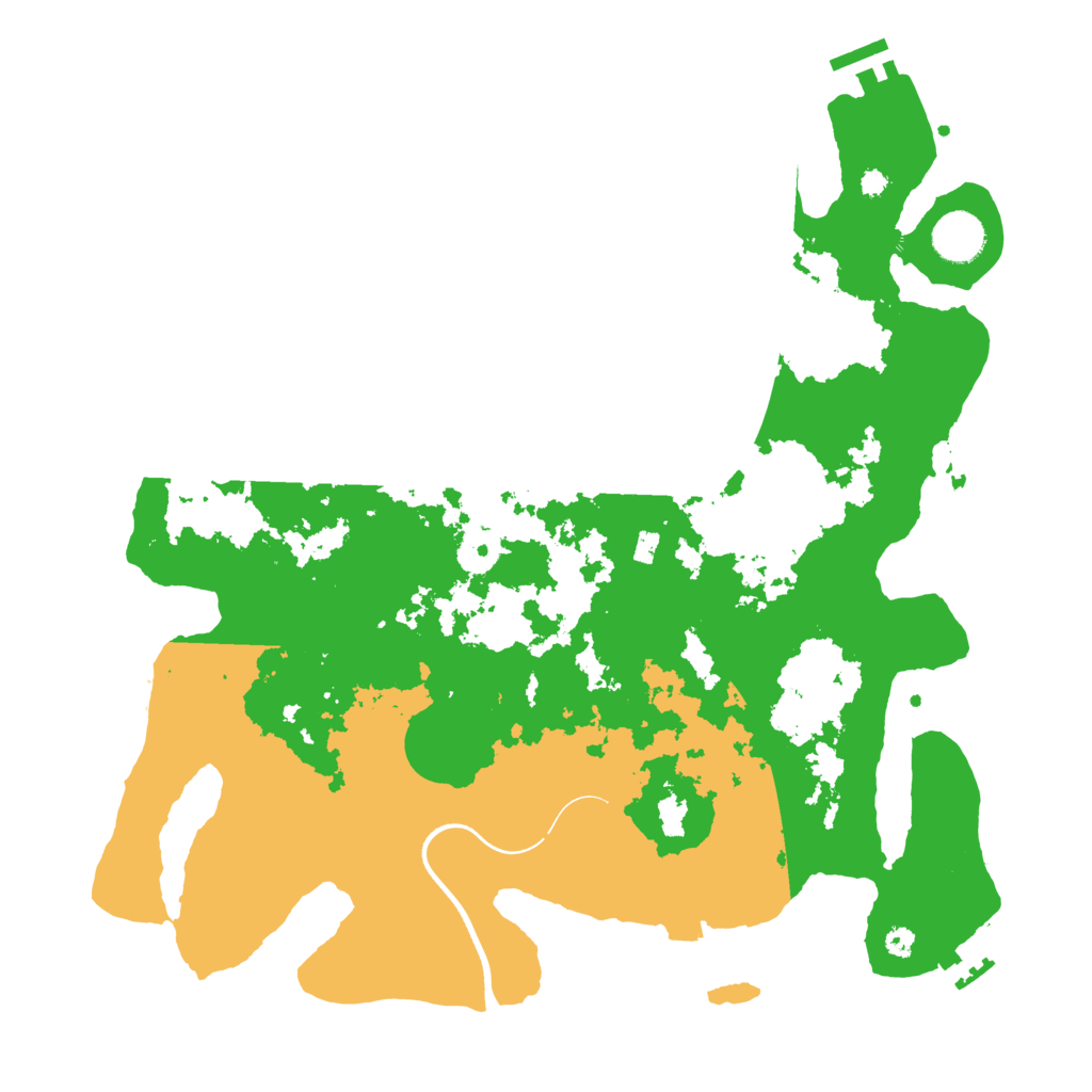 Biome Rust Map: Procedural Map, Size: 3700, Seed: 953173556