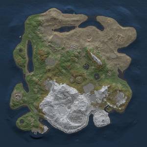 Thumbnail Rust Map: Procedural Map, Size: 3500, Seed: 908070586, 20 Monuments