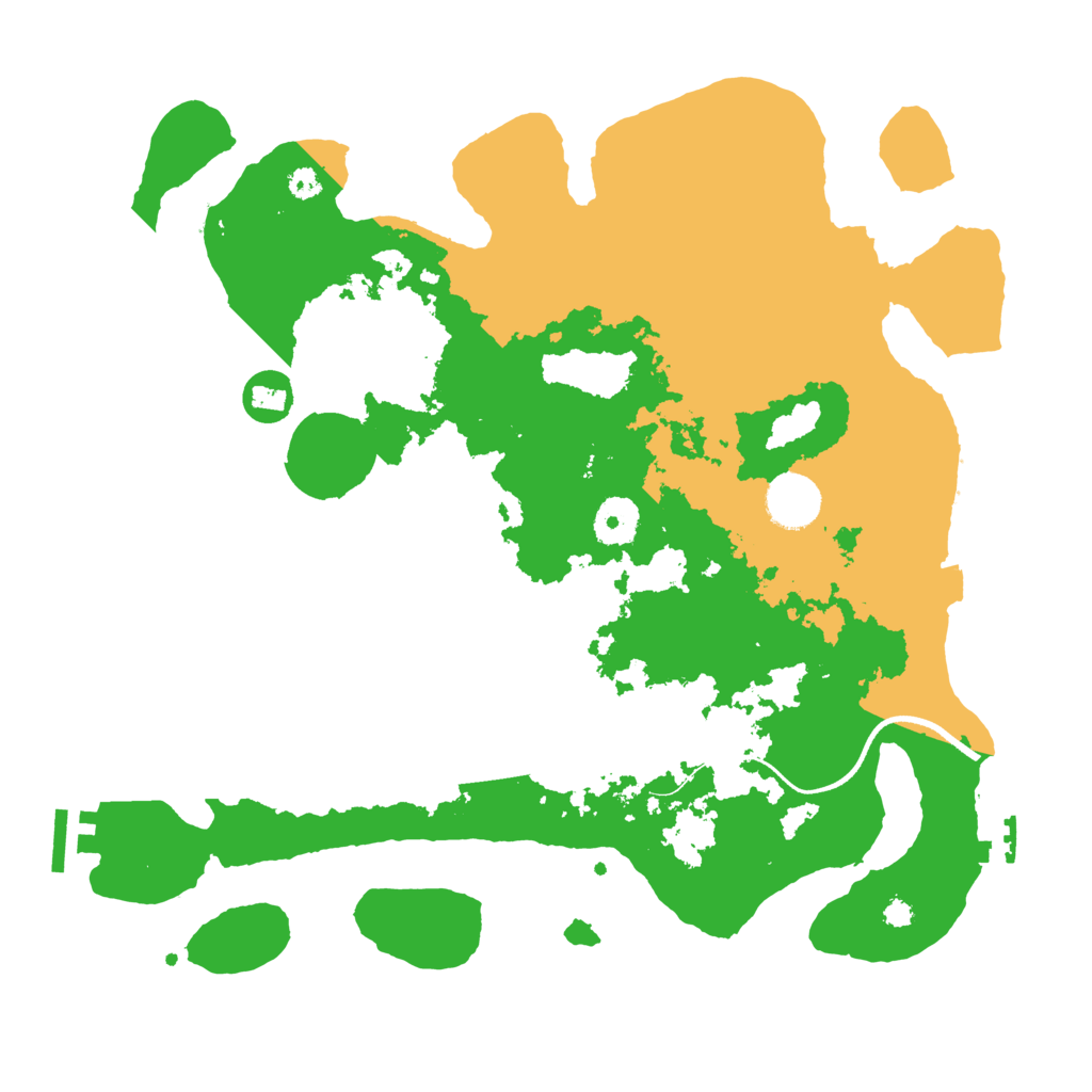 Biome Rust Map: Procedural Map, Size: 3500, Seed: 86643