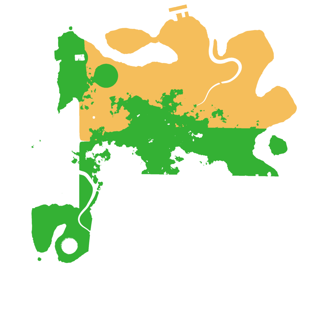 Biome Rust Map: Procedural Map, Size: 3500, Seed: 1029983472