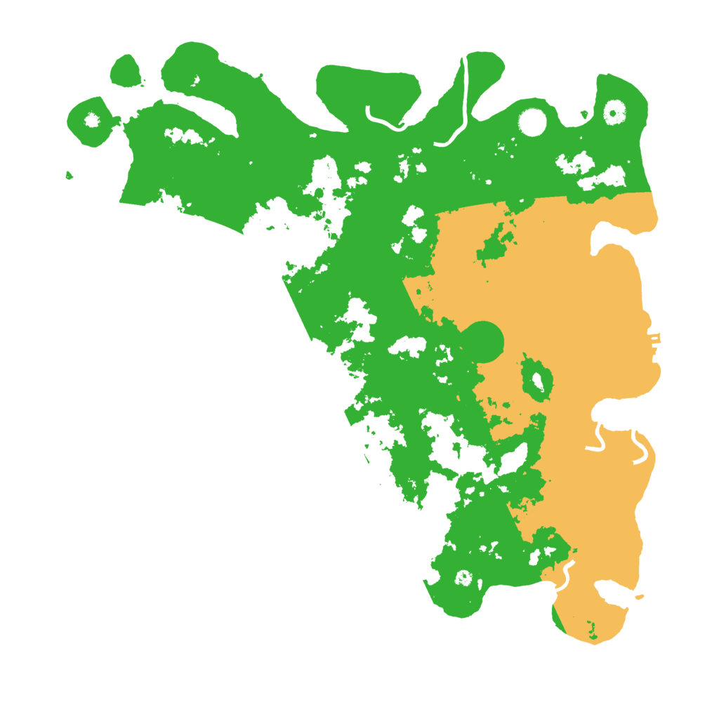 Biome Rust Map: Procedural Map, Size: 4500, Seed: 121