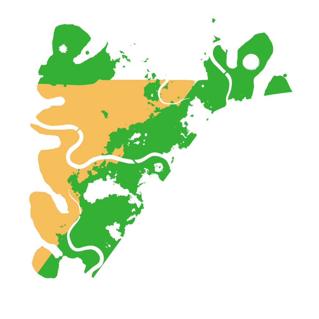 Biome Rust Map: Procedural Map, Size: 3500, Seed: 1393936691