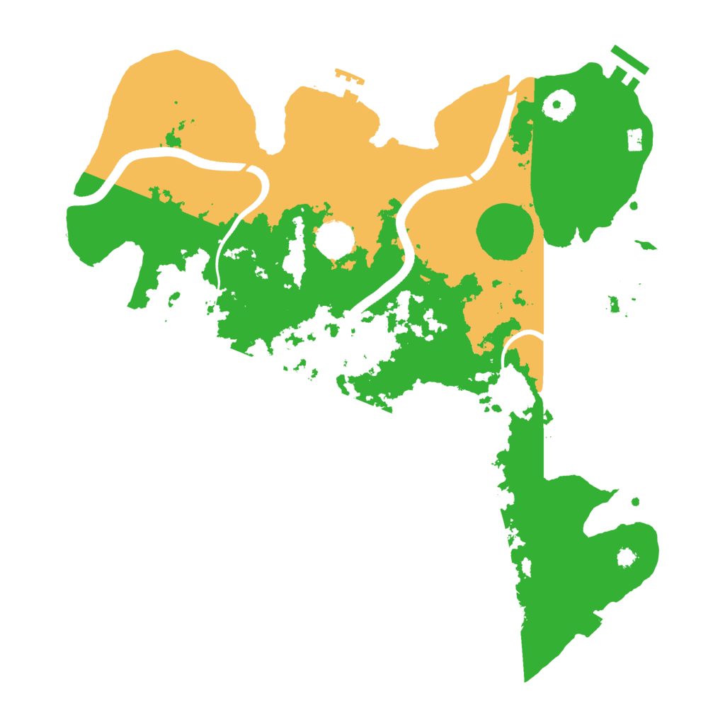 Biome Rust Map: Procedural Map, Size: 3500, Seed: 1028626751