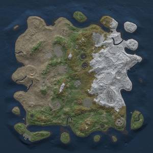 Thumbnail Rust Map: Procedural Map, Size: 3850, Seed: 1922125542, 20 Monuments