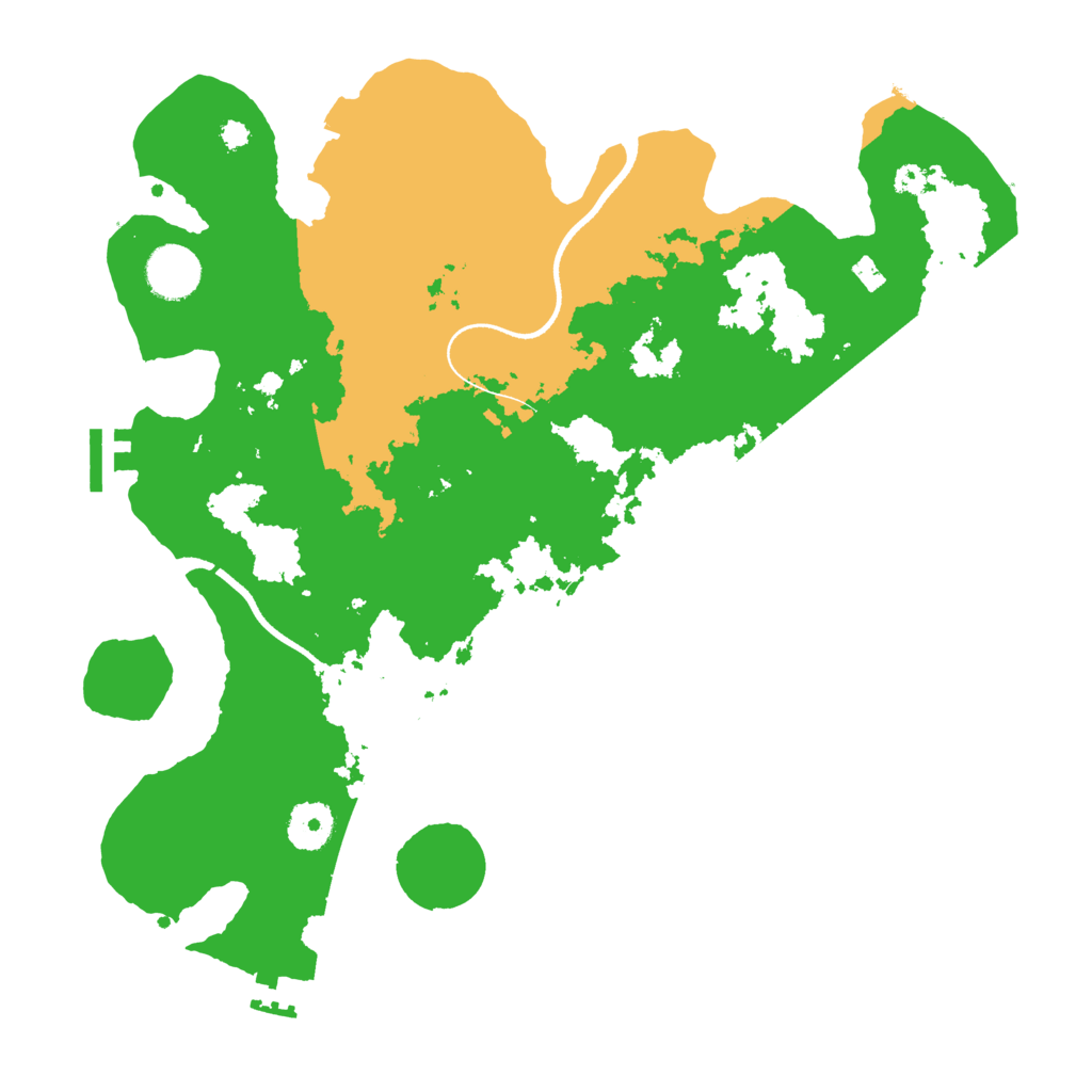 Biome Rust Map: Procedural Map, Size: 3500, Seed: 445260130