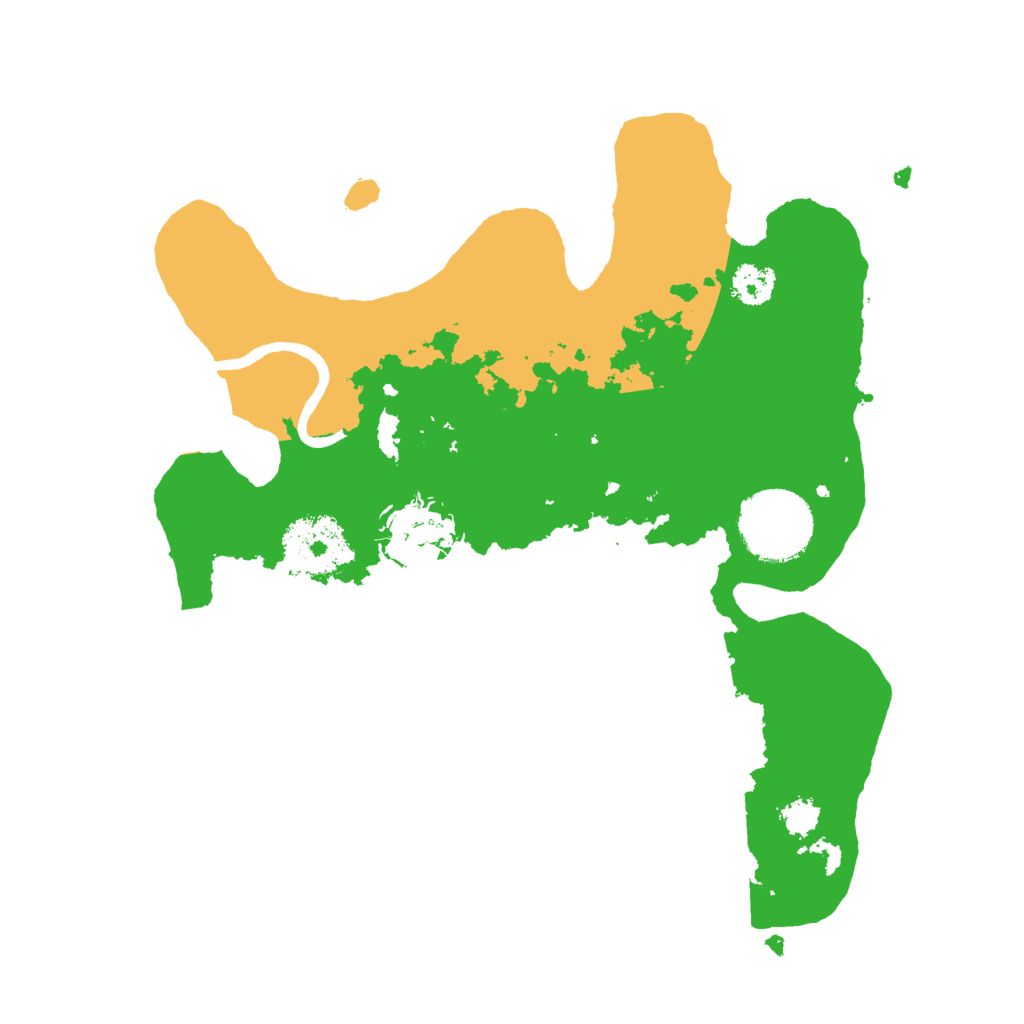 Biome Rust Map: Procedural Map, Size: 2500, Seed: 1882283388