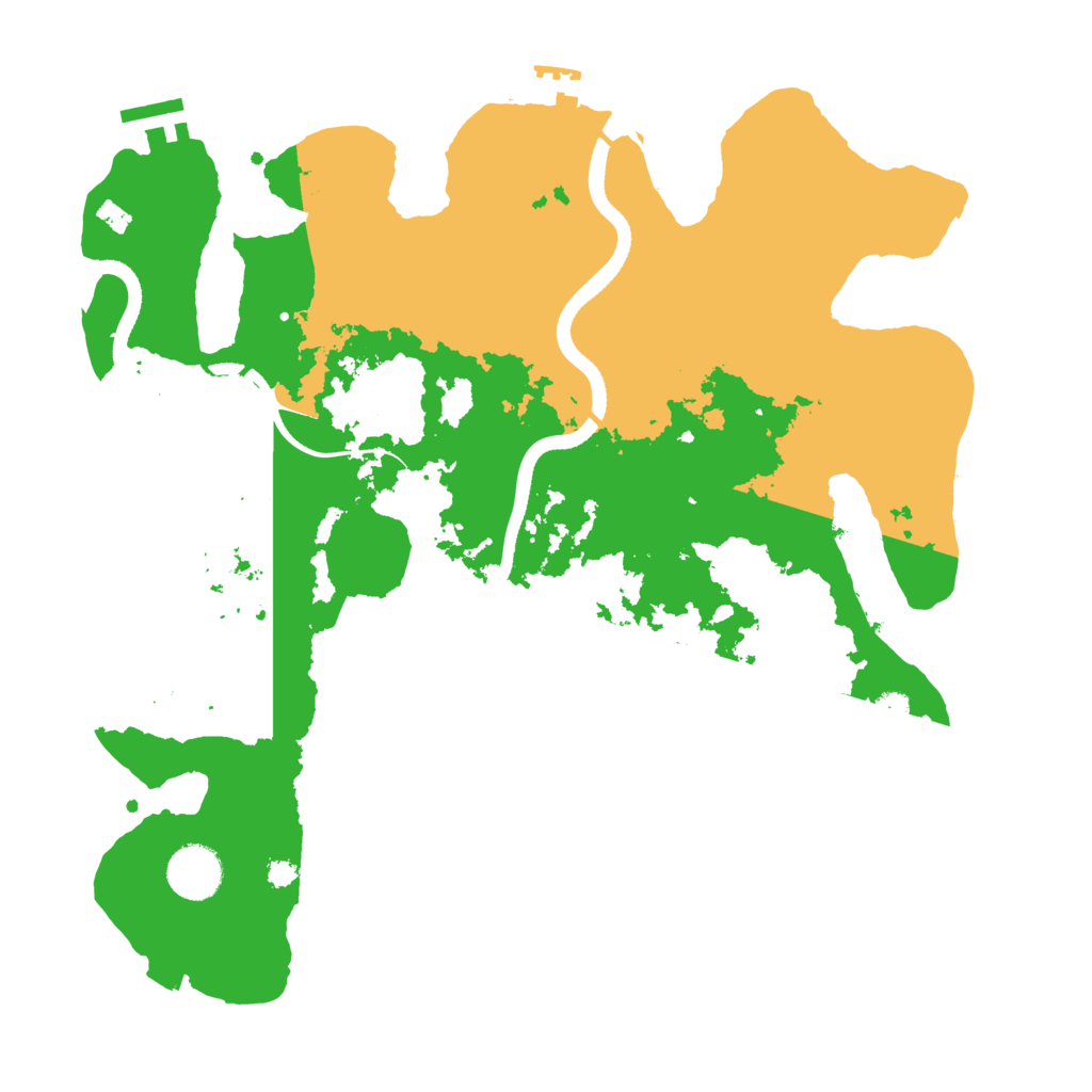 Biome Rust Map: Procedural Map, Size: 3500, Seed: 456347