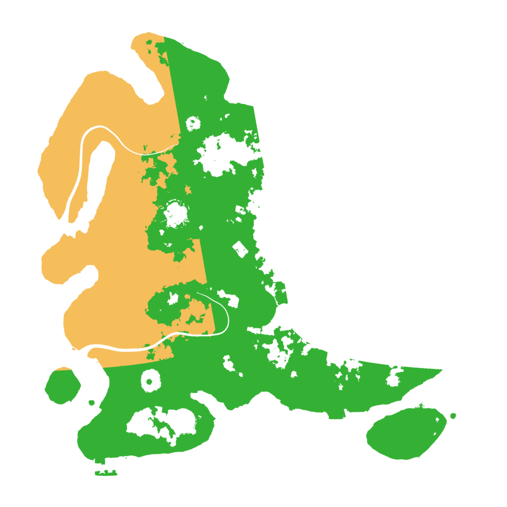 Biome Rust Map: Procedural Map, Size: 3500, Seed: 4949