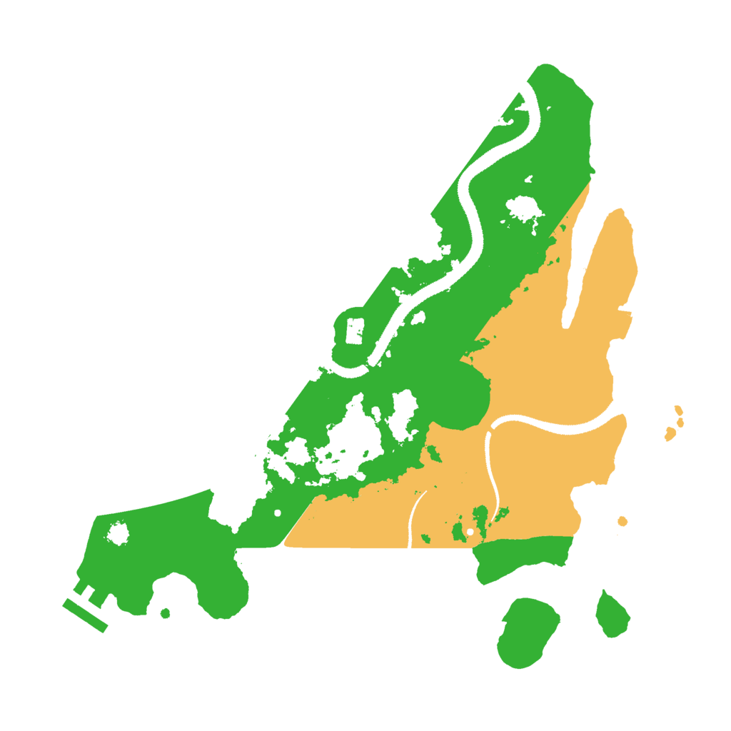 Biome Rust Map: Procedural Map, Size: 3000, Seed: 22591
