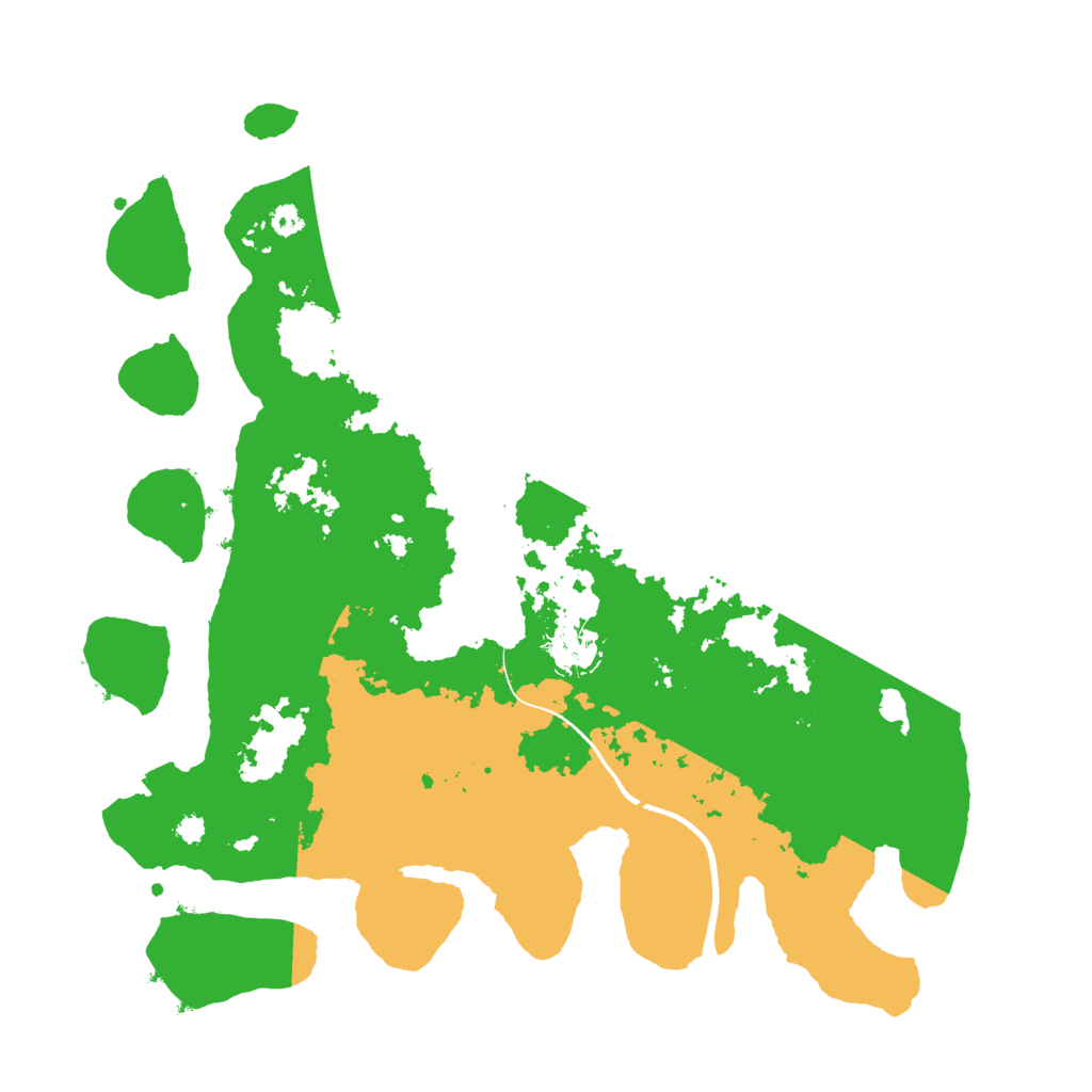Biome Rust Map: Procedural Map, Size: 3500, Seed: 141837756