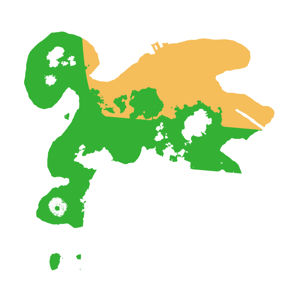 Biome Rust Map: Procedural Map, Size: 2500, Seed: 1177988896