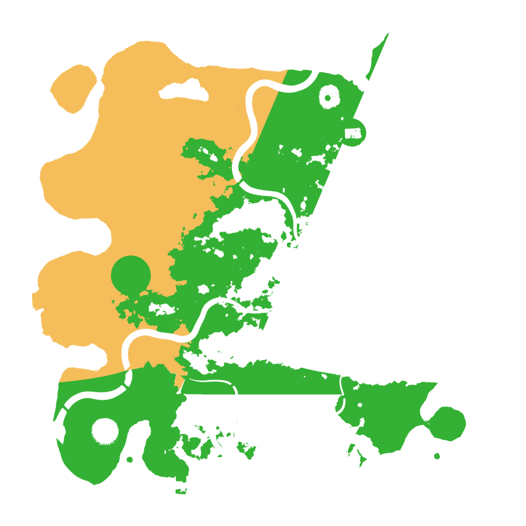 Biome Rust Map: Procedural Map, Size: 3500, Seed: 1364243