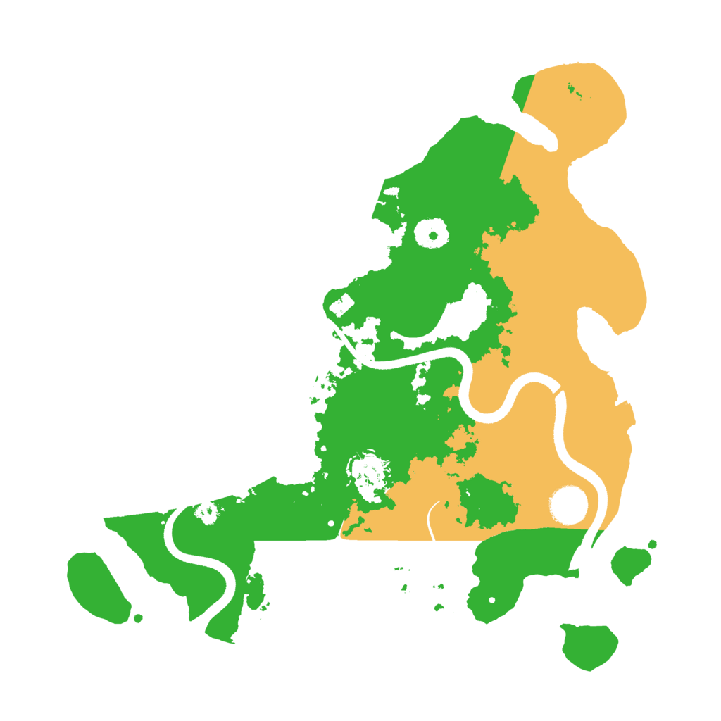 Biome Rust Map: Procedural Map, Size: 3333, Seed: 694203067
