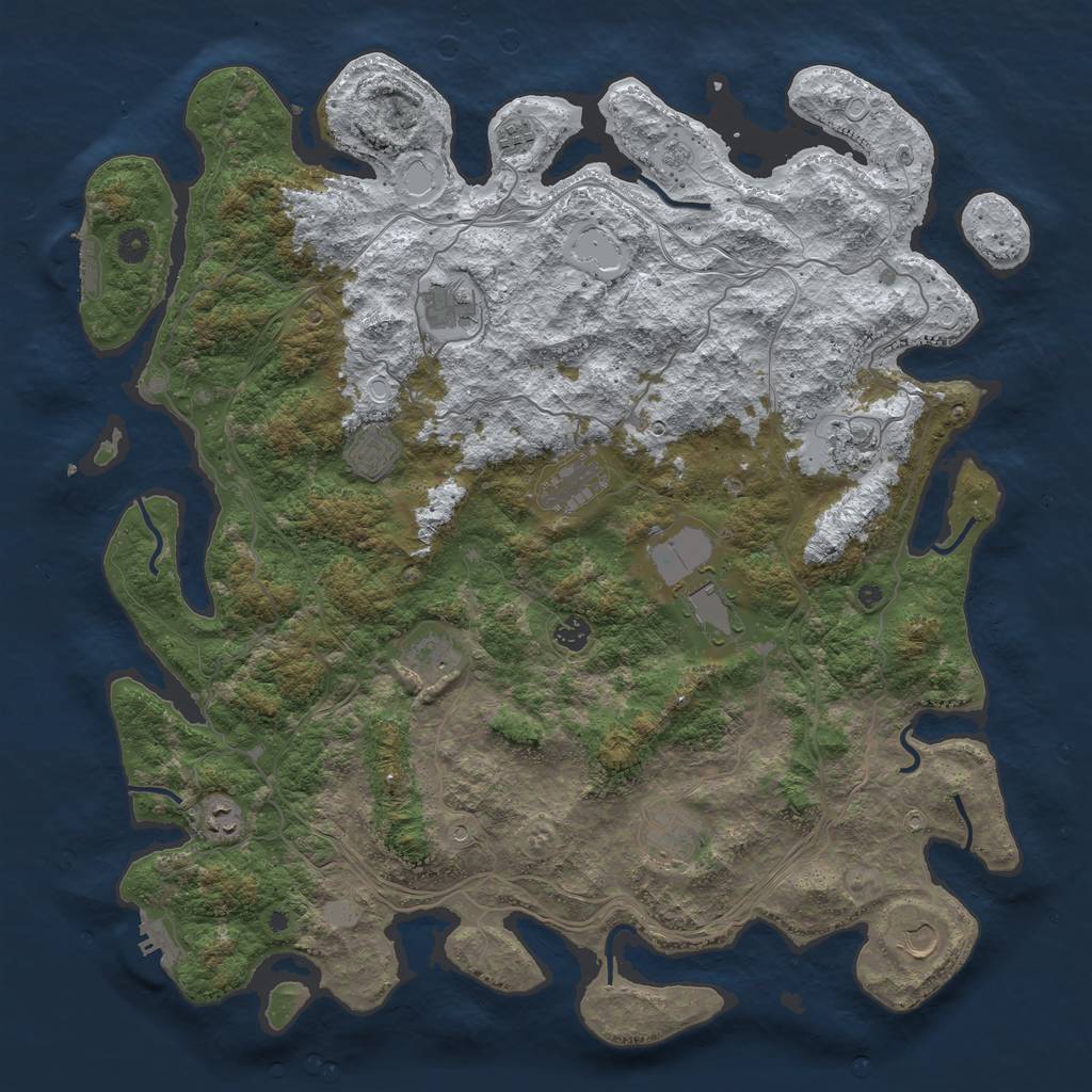 Rust Map: Procedural Map, Size: 4750, Seed: 12346, 20 Monuments